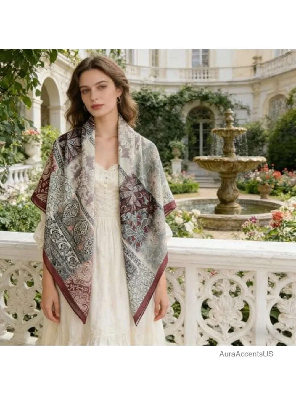 41 inch Large Square Scarf Fashion Scarf Headscarf Hair Wrap Polyester